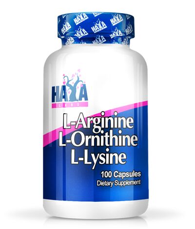 Haya L-Arginine / L-Ornithine / L-Lysine 100 Caps